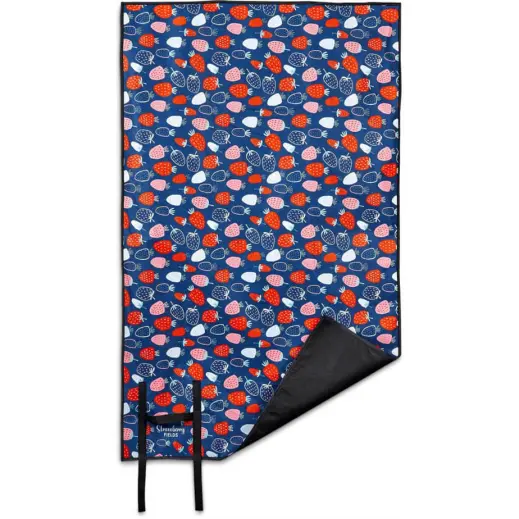 Hoppla Ivory RPET Picnic Mat Branded Bottom